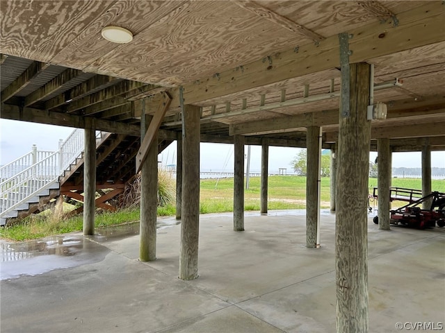 view of patio / terrace with stairs