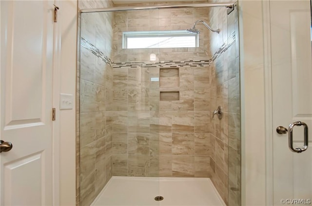 bathroom with walk in shower