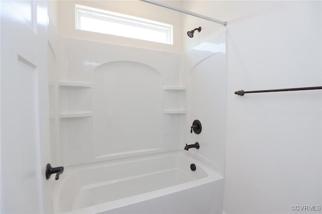 full bathroom with bathtub / shower combination