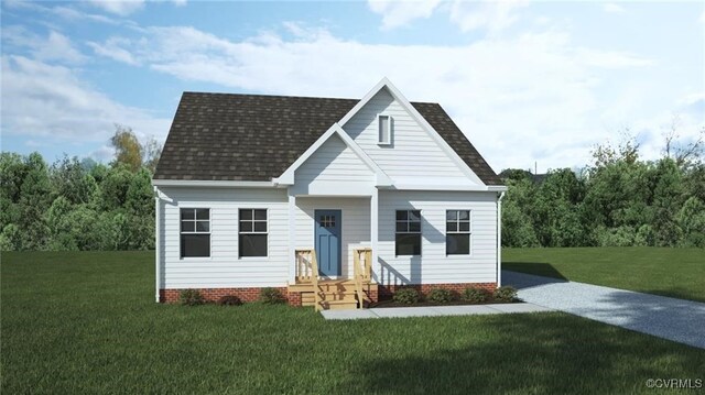 26855 Slash Pine Cir, Ruther Glen, VA 22546 - view of front of house featuring a front yard