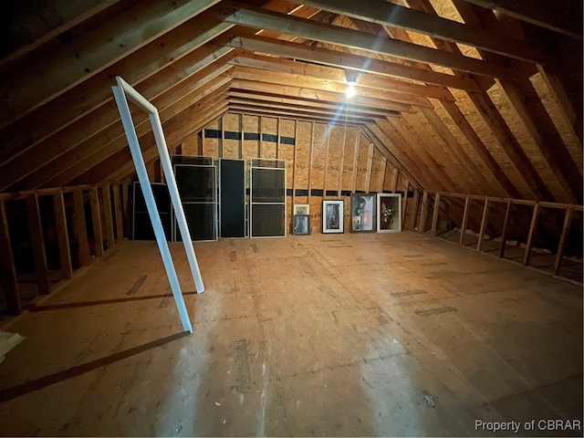 view of attic