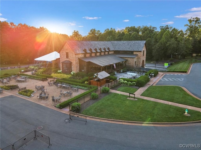 birds eye view of property