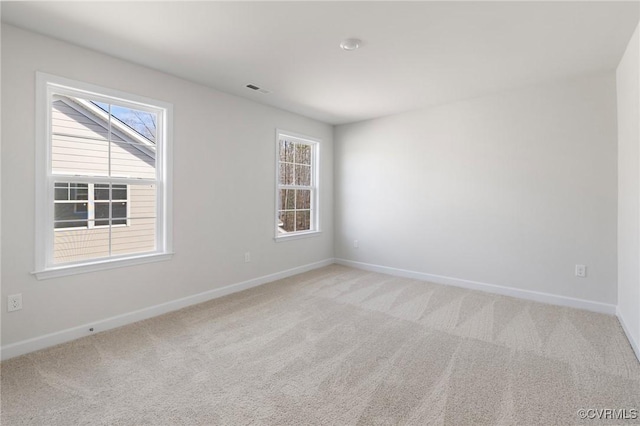 view of carpeted empty room