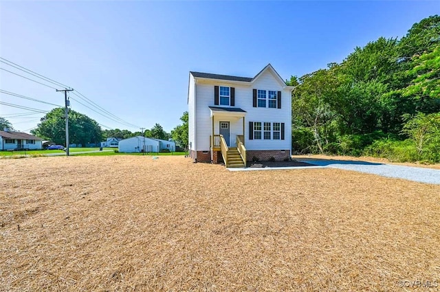 view of front of home