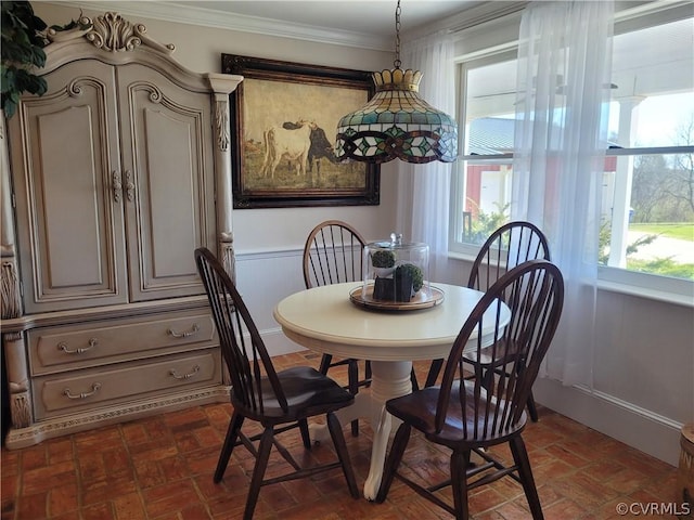1501 Saxkey Rd, Drakes Branch, VA 23937 - dining room featuring brick floor