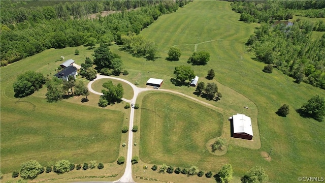 1501 Saxkey Rd, Drakes Branch, VA 23937 - birds eye view of property featuring a rural view