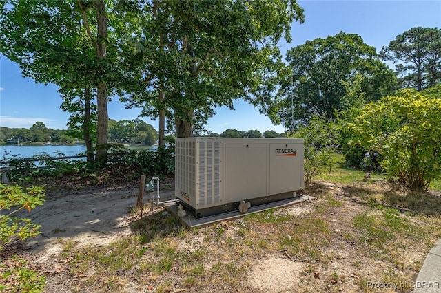 view of outdoor structure featuring a water view