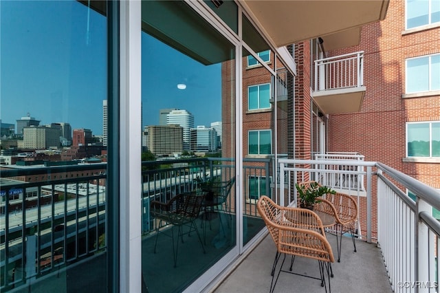 view of balcony