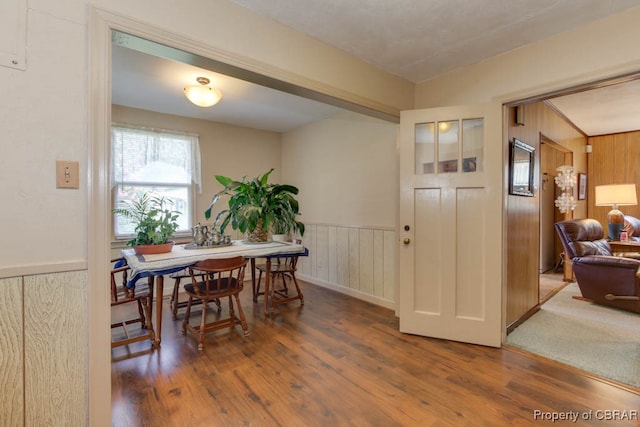 dining room with carpet floors