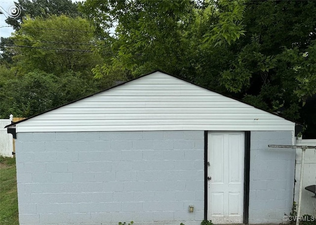 view of outbuilding with an outdoor structure