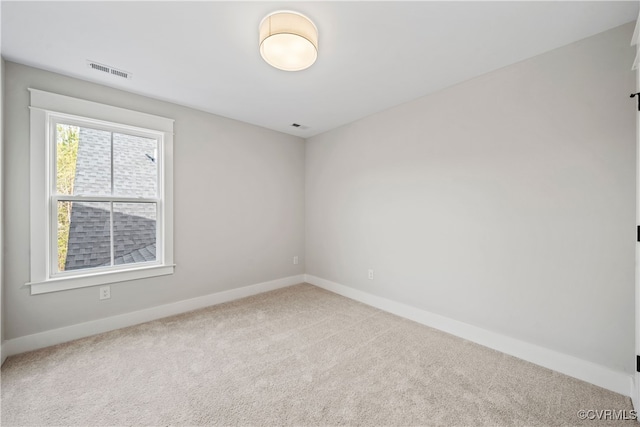 view of carpeted empty room