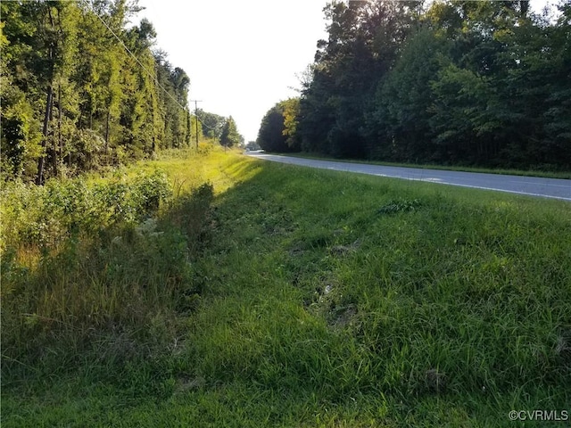 view of street featuring a view of trees