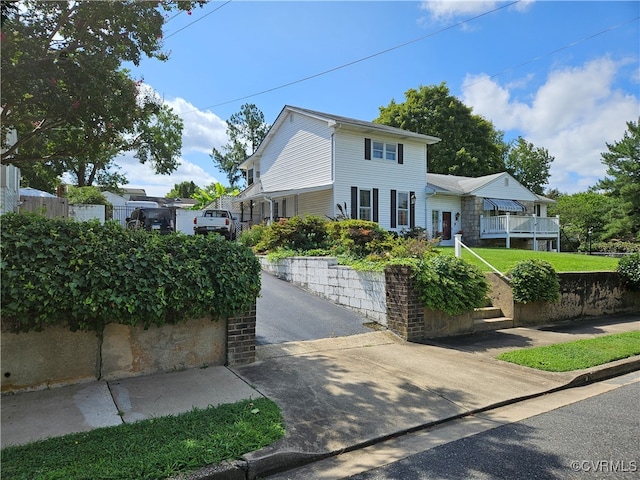 view of front of home