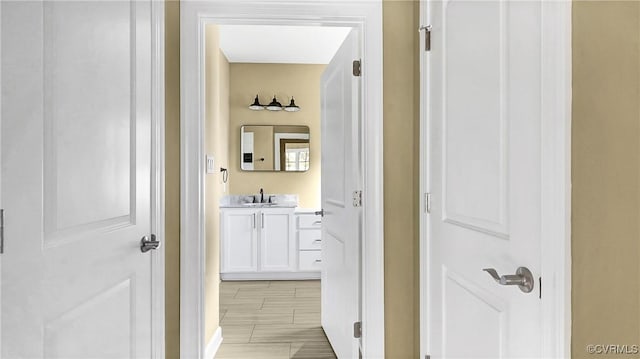 3323 Rock Creek Villa Dr, Quinton, VA 23141 - hallway with a sink