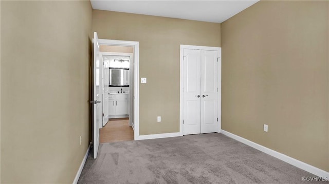 3323 Rock Creek Villa Dr, Quinton, VA 23141 - unfurnished bedroom featuring carpet flooring, baseboards, and a closet