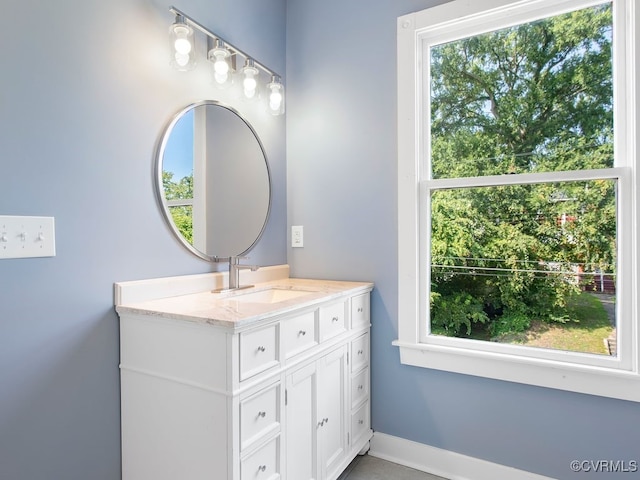 bathroom with vanity