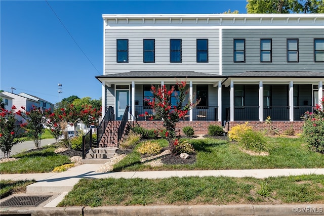 view of front of property with a porch