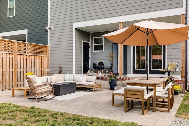 view of patio / terrace with outdoor lounge area