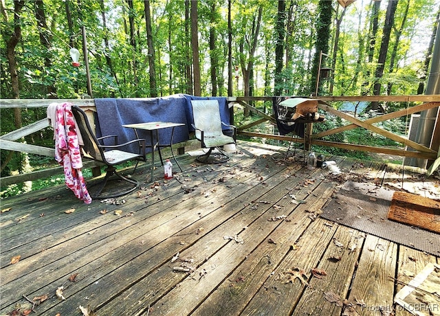 view of wooden terrace