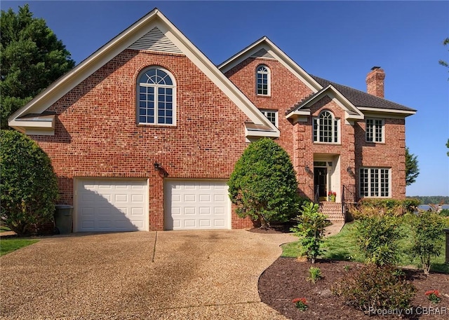 view of property with a garage