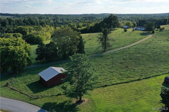 288 Cole Comfort Rd, Dillwyn, VA 23936 - birds eye view of property with a rural view and a wooded view