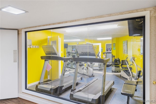 view of exercise room