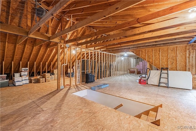 view of attic