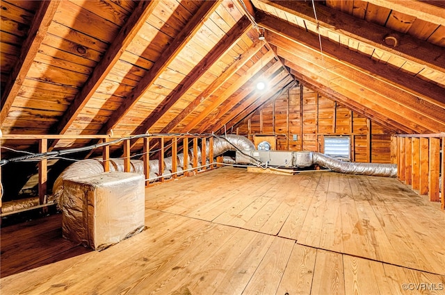 view of attic