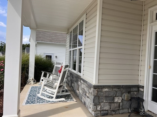 view of patio / terrace featuring a porch