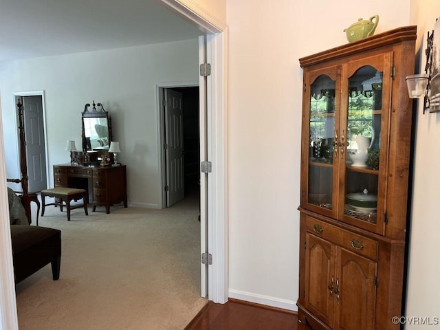 8232 E Lord Botetourt Loop, New Kent, VA 23124 - hallway featuring baseboards and carpet floors