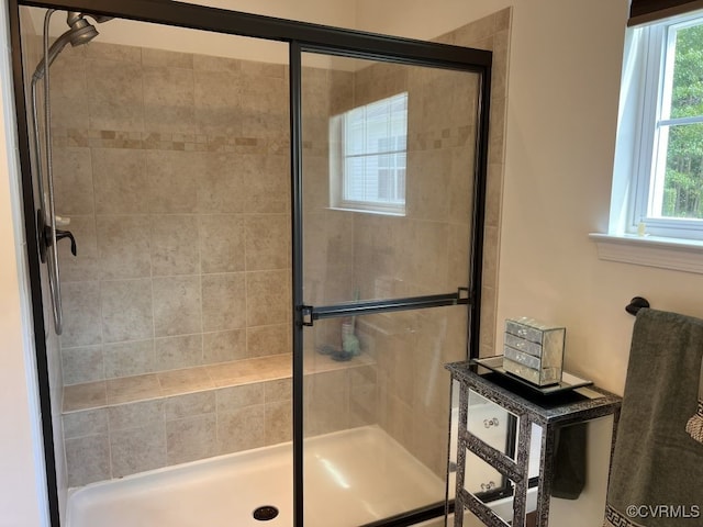 bathroom with walk in shower