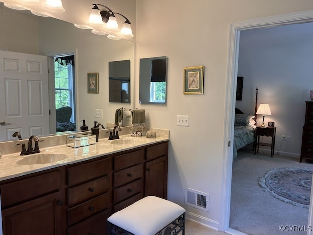 bathroom featuring vanity