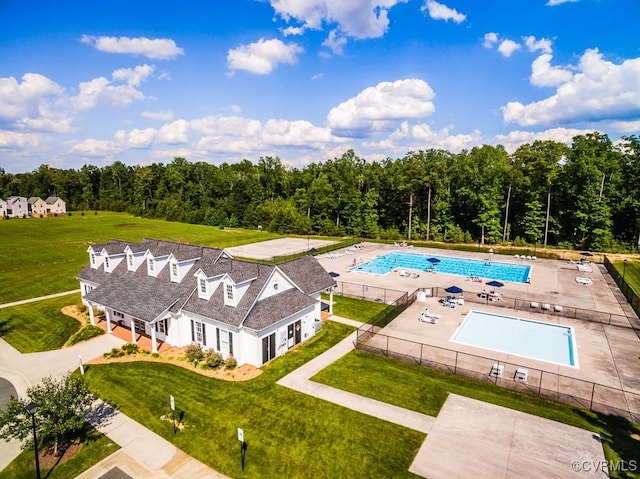 drone / aerial view