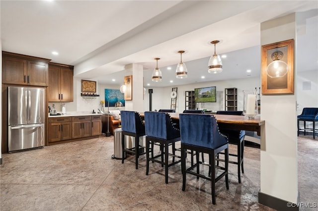 view of dining room