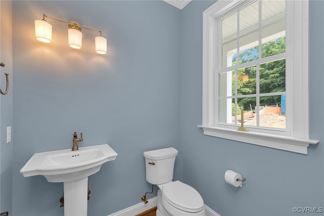 bathroom featuring toilet