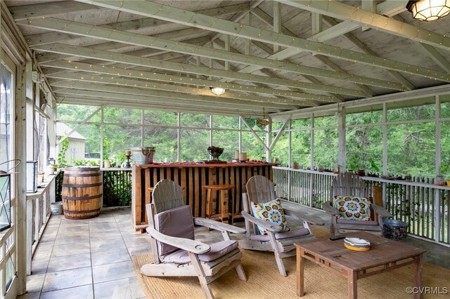 4048 Broad Street Rd, Gum Spring, VA 23065 - sunroom with lofted ceiling