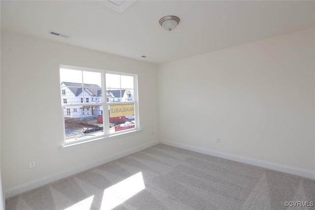 view of carpeted empty room