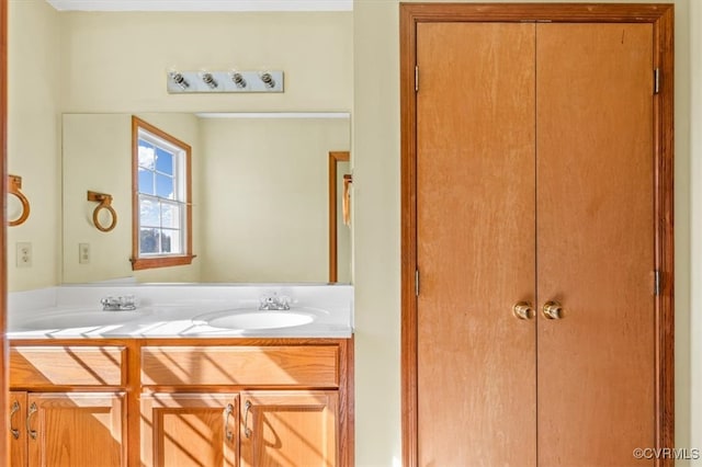 bathroom featuring vanity