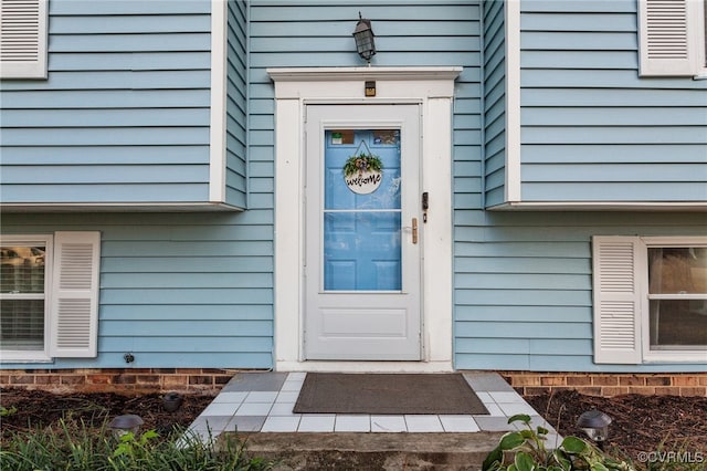 view of property entrance