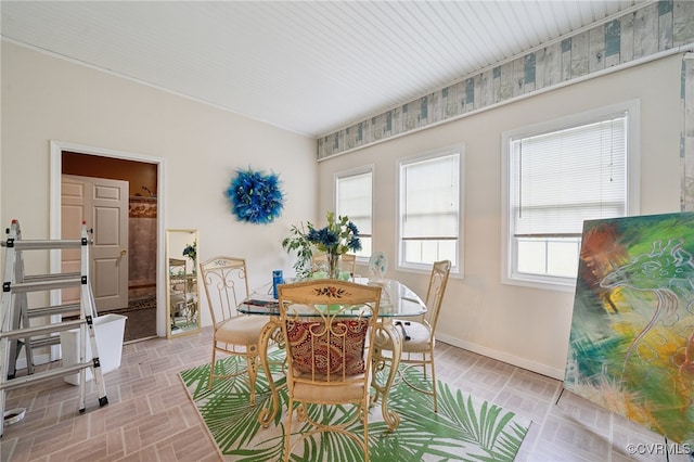 view of dining space