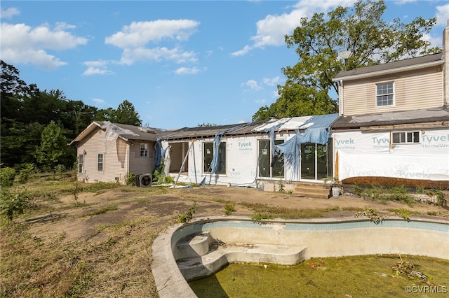 view of rear view of property