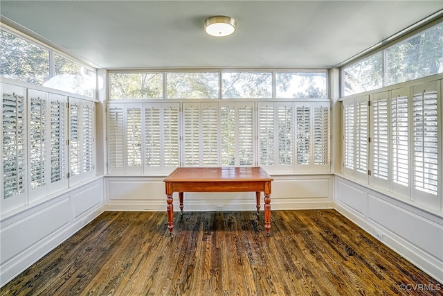 view of sunroom / solarium