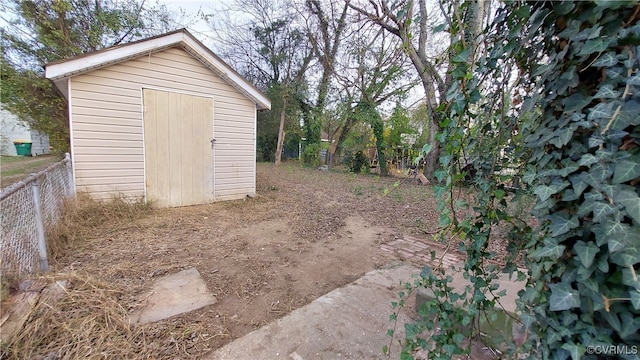 view of outdoor structure