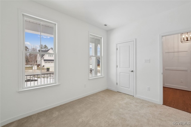 interior space with light carpet