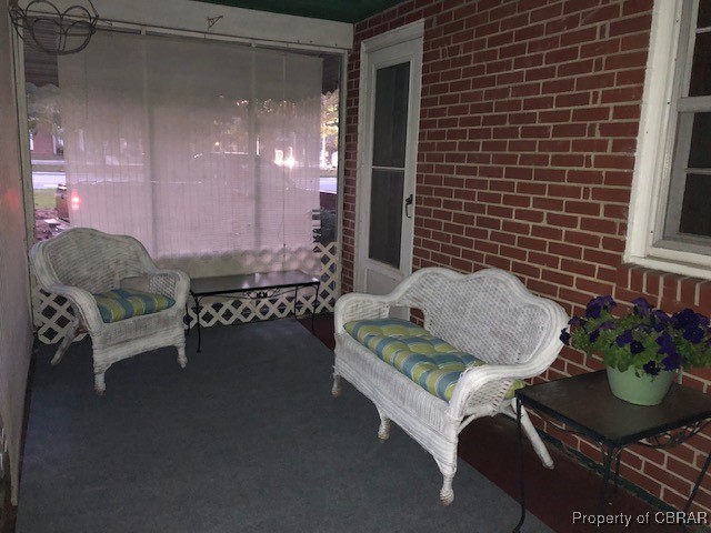 view of patio with covered porch