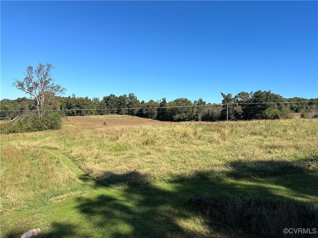 view of landscape featuring a rural view