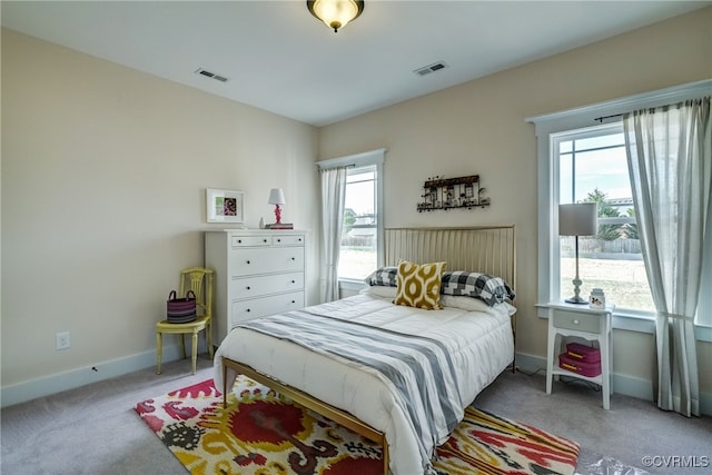 bedroom featuring carpet flooring