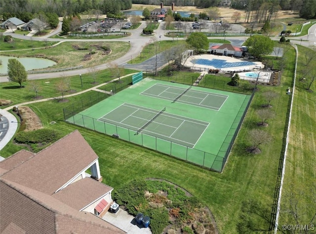 5139 Brandon Pines Dr, Providence Forge, VA 23140 - birds eye view of property with a water view