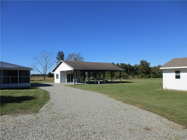 1934 Farley Park Rd, Middlesex, VA 23032 - view of home's community with a yard and gravel driveway