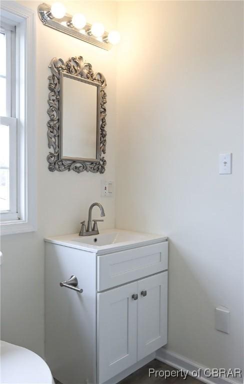 1934 Farley Park Rd, Middlesex, VA 23032 - half bathroom with vanity and toilet